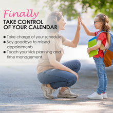 Load image into Gallery viewer, Dry Erase Magnet Calendar for Fridge - Black - XOXO Parents