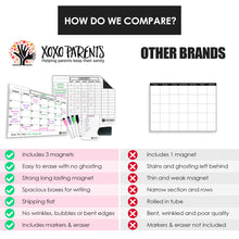 Load image into Gallery viewer, Magnet Chore Chart + Calendar + To Do List (White) - XOXO Parents