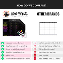 Load image into Gallery viewer, Magnet Chore Chart for Kids - Black - XOXO Parents
