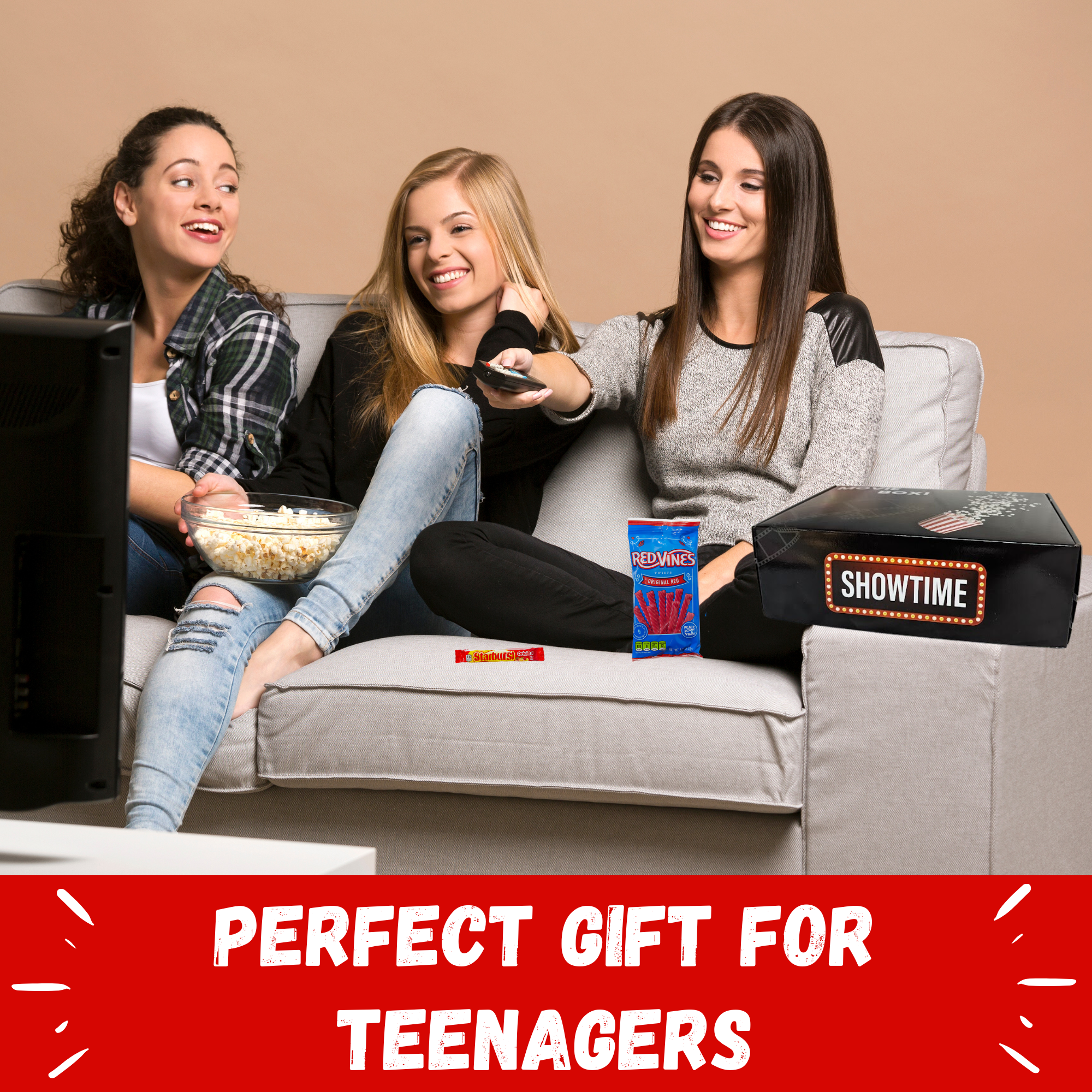 Movie Night Co.™ Gift Box Set Snacks + Movie Night Bingo & More