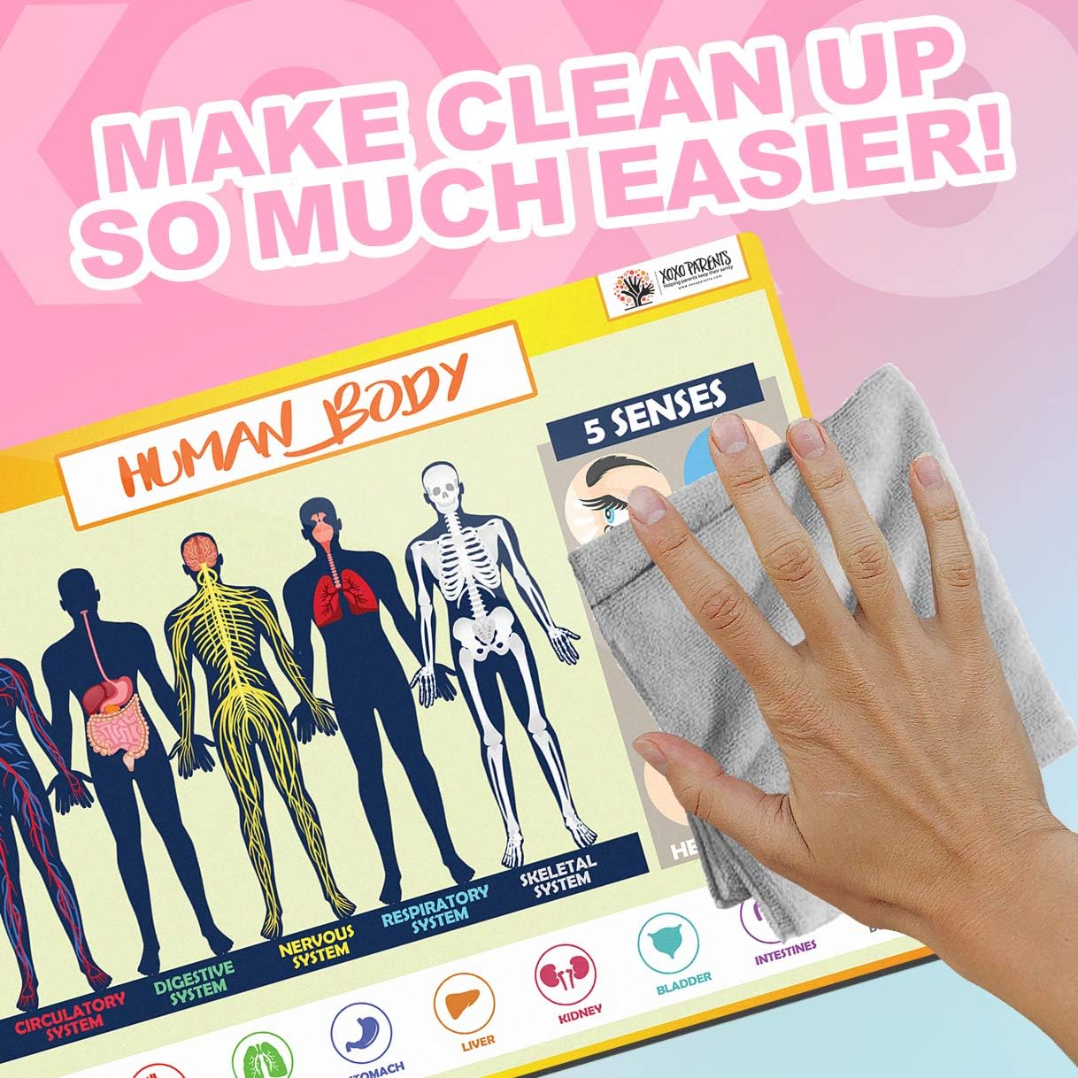 Kids Placemat - School Age - XOXO Parents