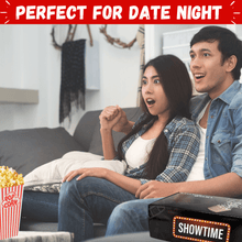 Load image into Gallery viewer, Movie Night Gift Basket – 42-Piece Gift Box with Popcorn, Candy, Snacks &amp; Bingo – Birthdays, Date Night, Family, Kids, Adults, Mom, Dad, Teens, Christmas, Mothers Day, Fathers Day, Raffle &amp; Fundraiser - XOXO Parents
