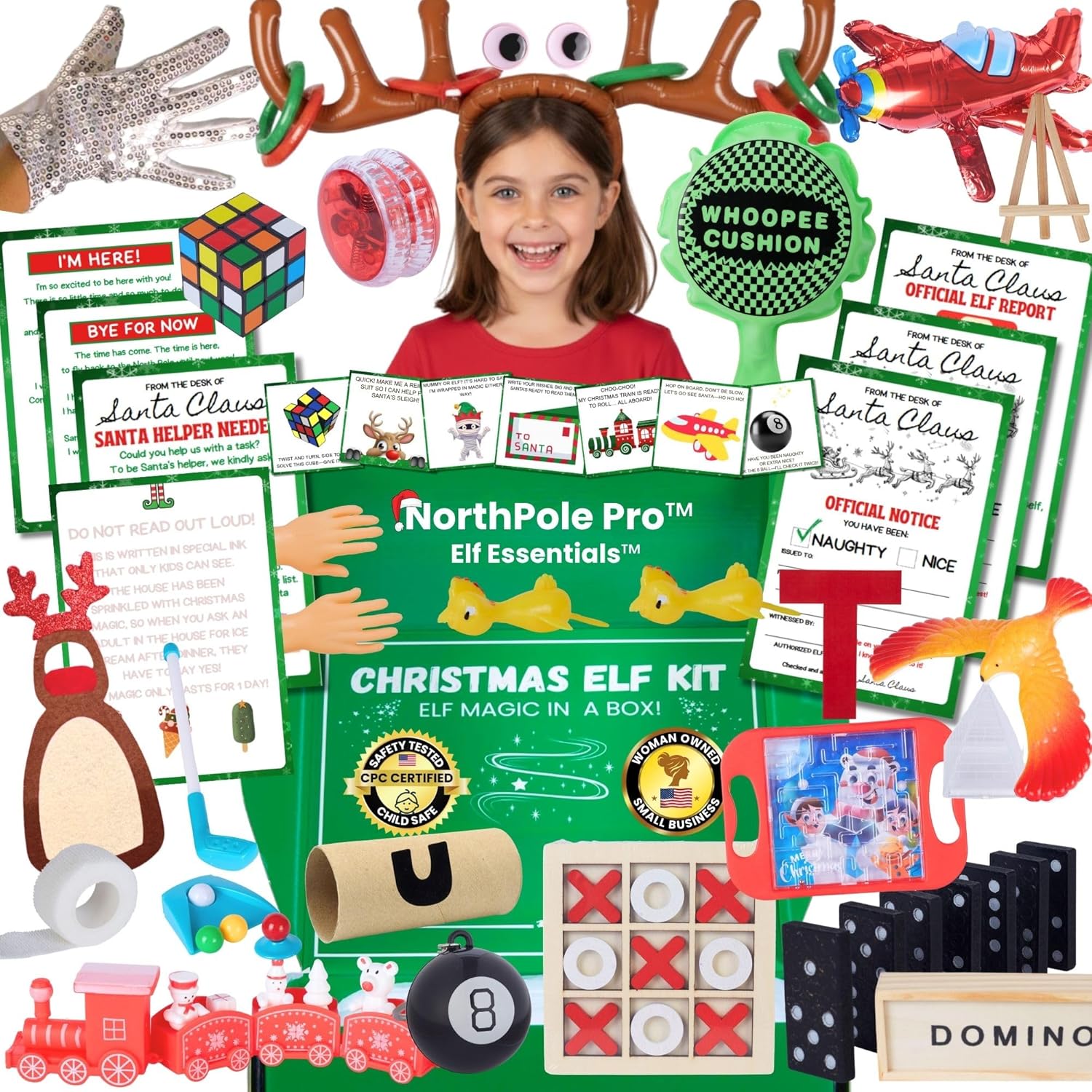 NorthPole Pro™ 25 Day Christmas Elf Kit - Magic Elf Must - Haves™ & Elf Magic in a Box™ - XOXO Parents