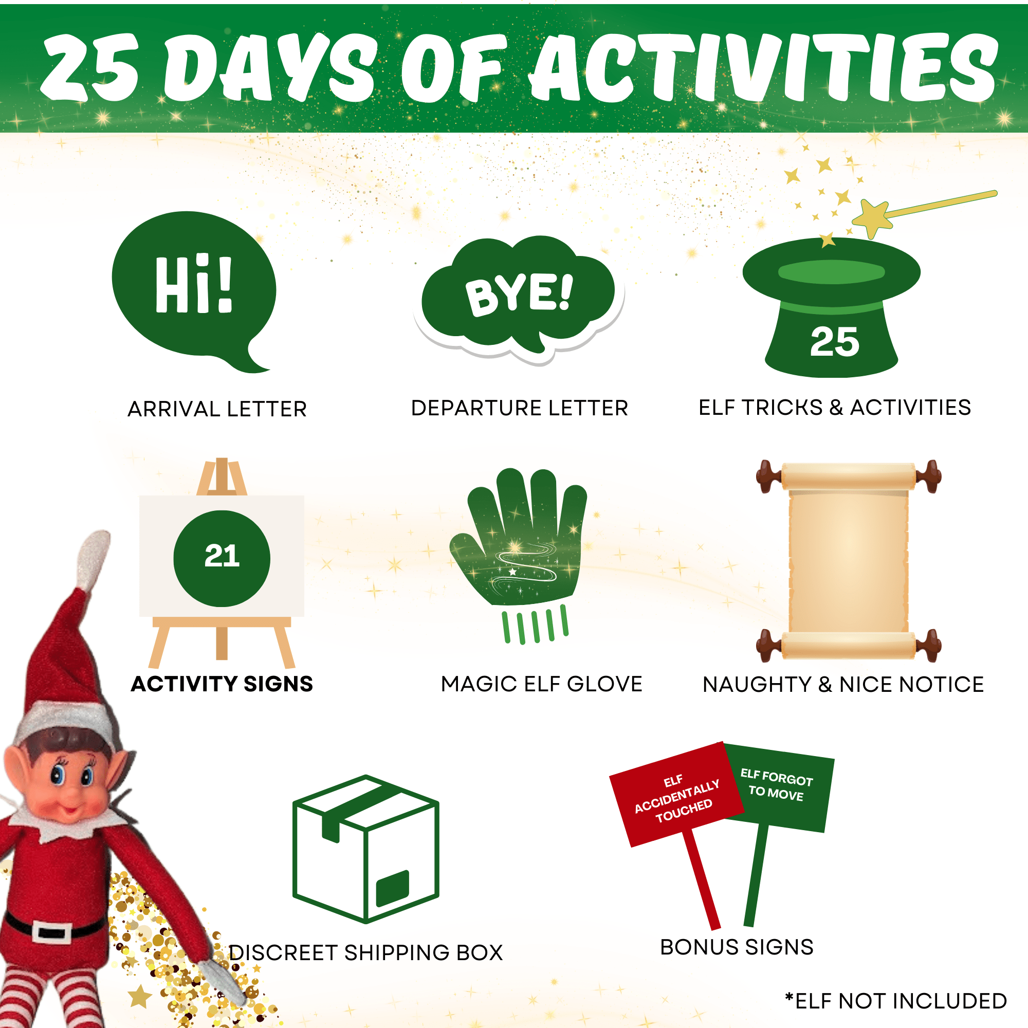 NorthPole Pro™ Elf Kit for Christmas - 25 Day Kit - XOXO Parents