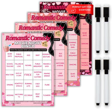 Load image into Gallery viewer, XOXO Parents Movie Night Bingo Cards | Reusable Bingo Cards with Dry-Erase Markers – Family, Romantic, Action &amp; Multi-Theme
