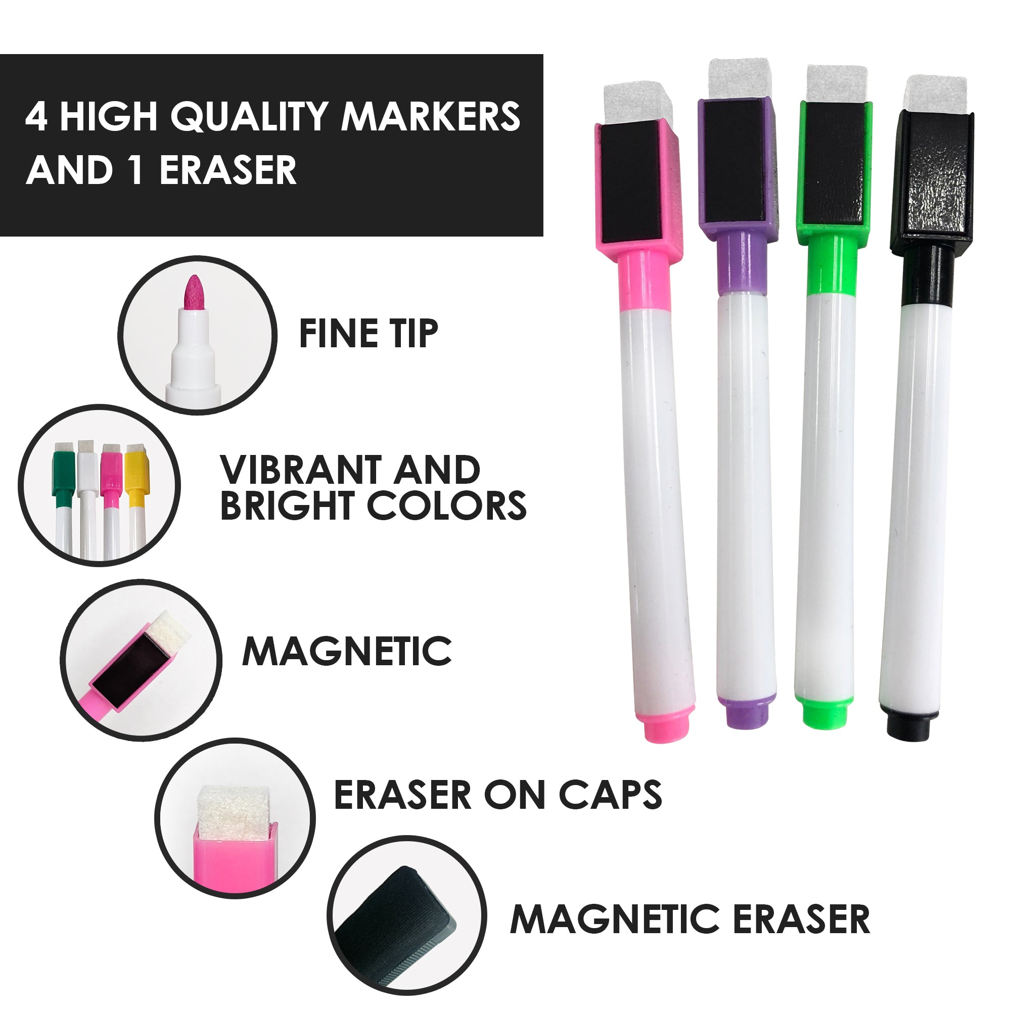 Dry Erase Calendar for Fridge - White - XOXO Parents