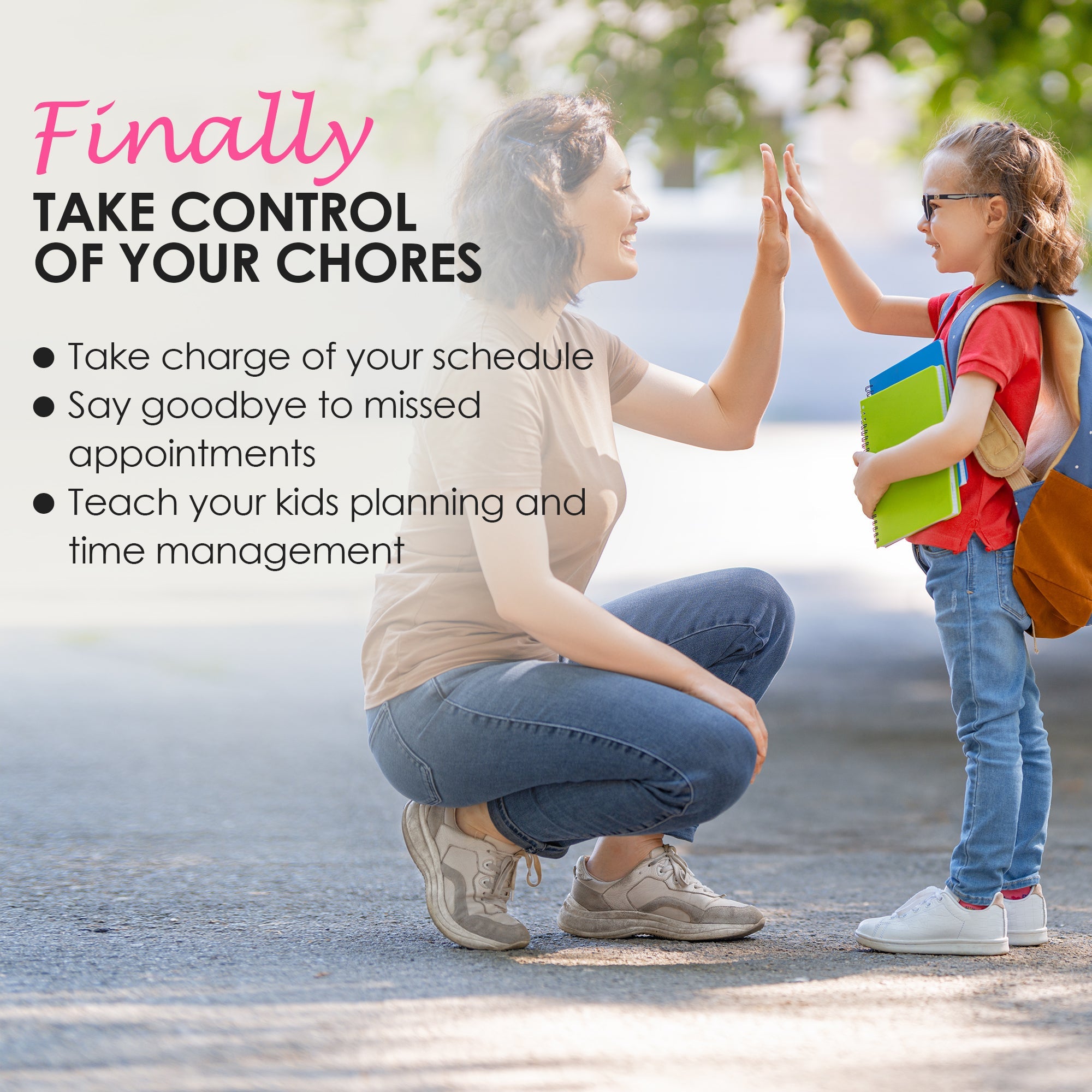 Magnet Chore Chart for Kids - Black - XOXO Parents