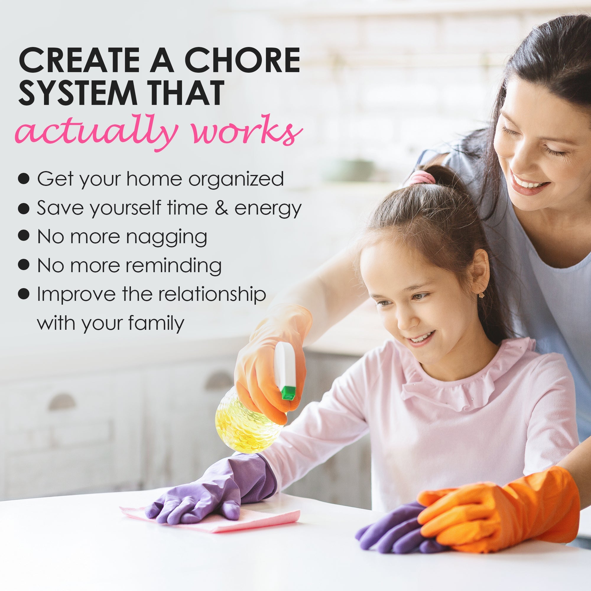 Magnet Chore Chart for Kids - White - XOXO Parents