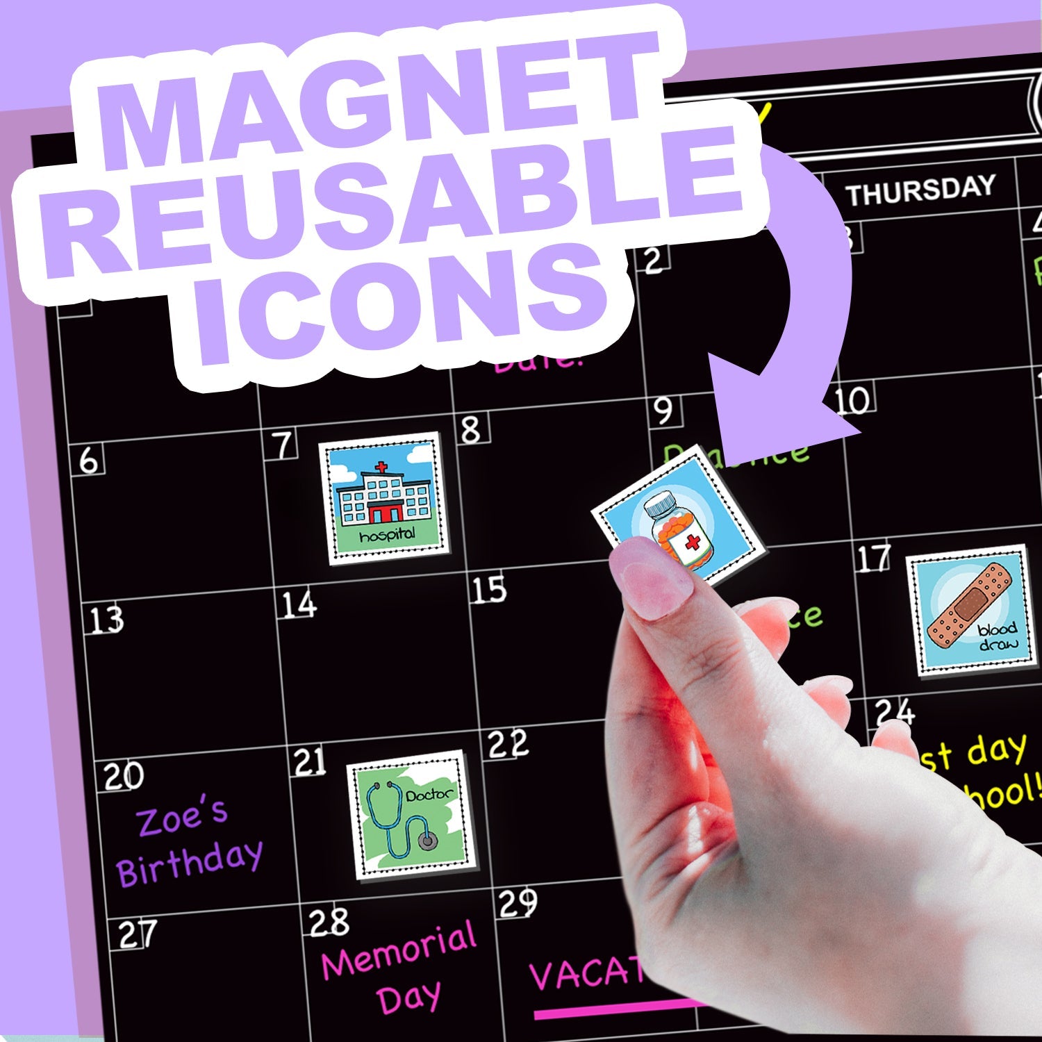 Magnet Medical Appointment Labels - XOXO Parents